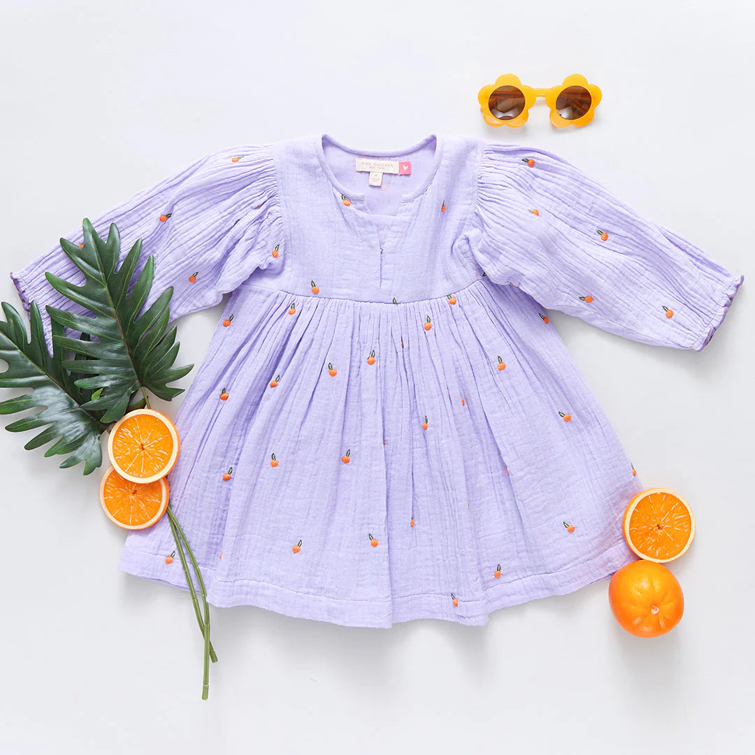 Lavender Oranges Girls Ava Bella Dress