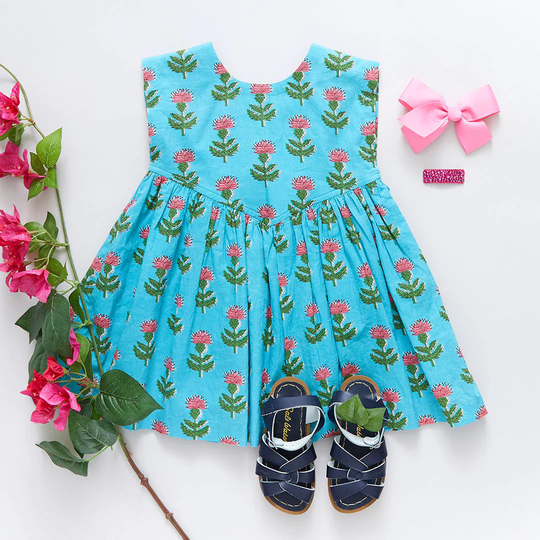 Blue Cornflower Girls Gracie Dress