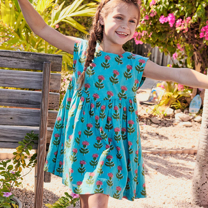 Blue Cornflower Girls Gracie Dress
