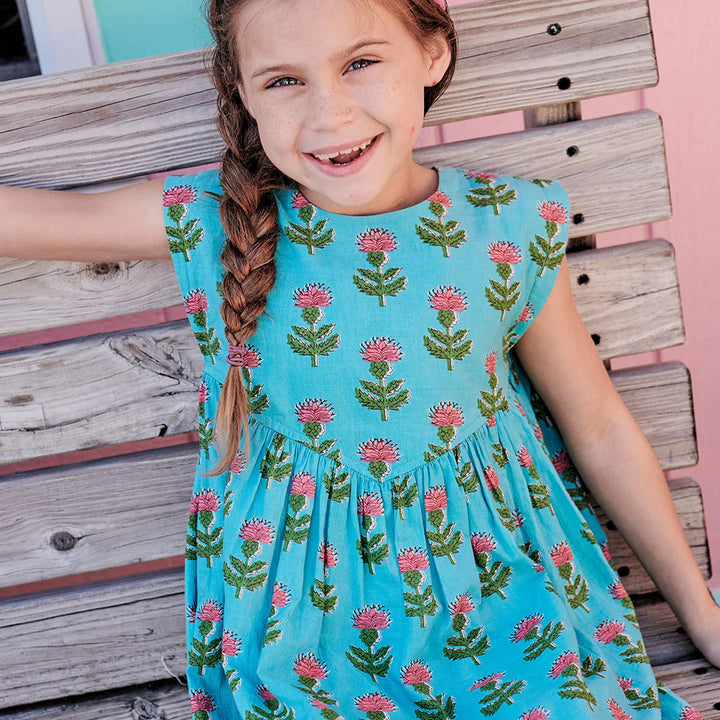 Blue Cornflower Girls Gracie Dress