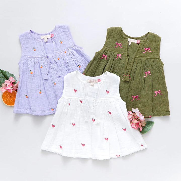 Pink Chickens Girls Jade Top