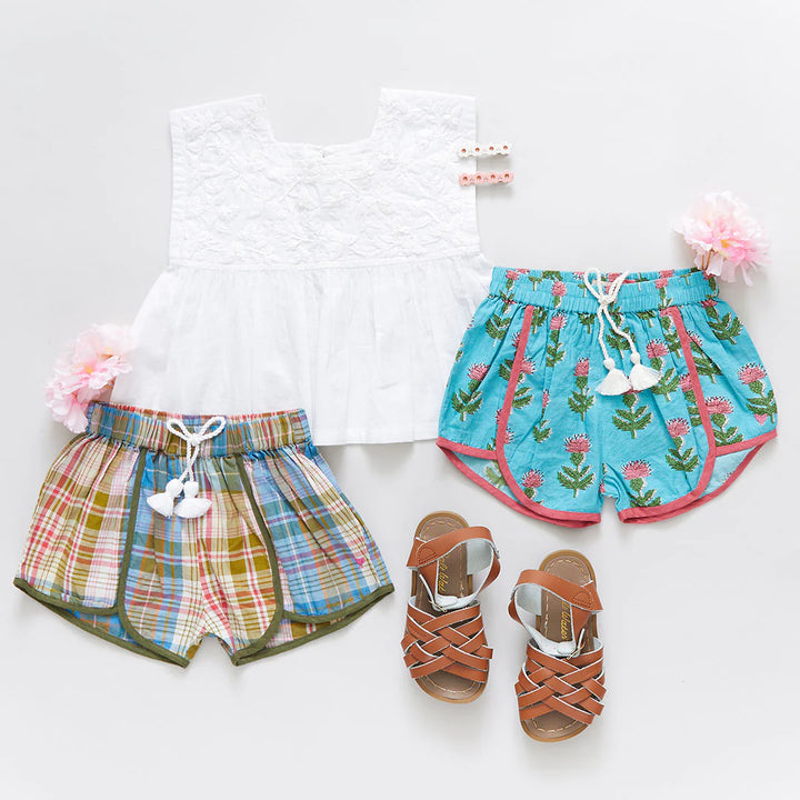 Blue Cornflower Girls Millie Short