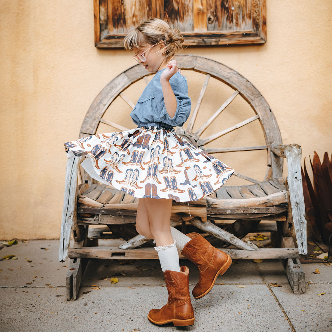 Cowboy Boots Girls Gianna Skirt