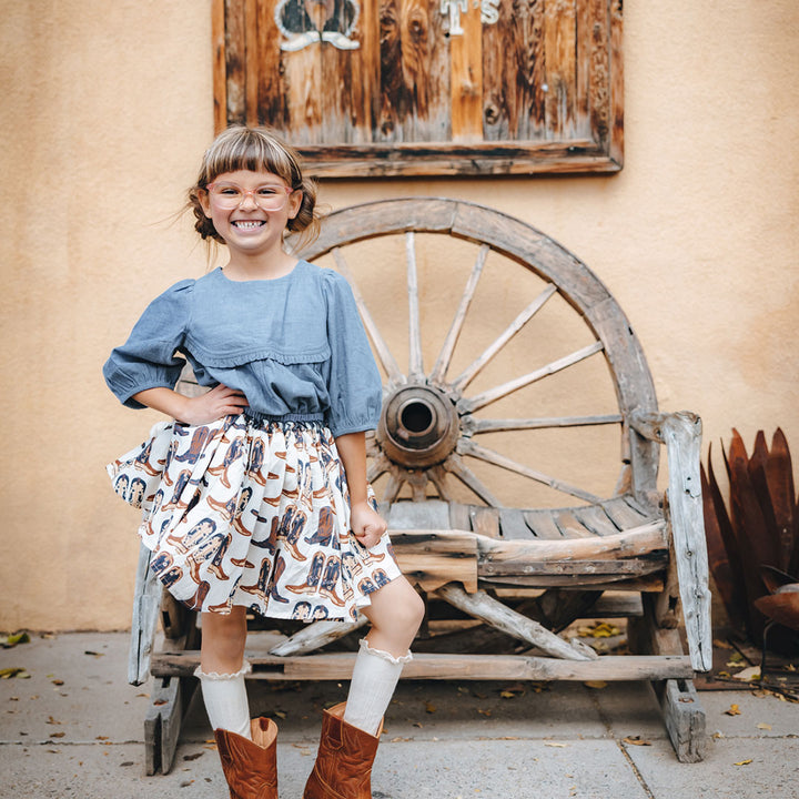 Cowboy Boots Girls Gianna Skirt