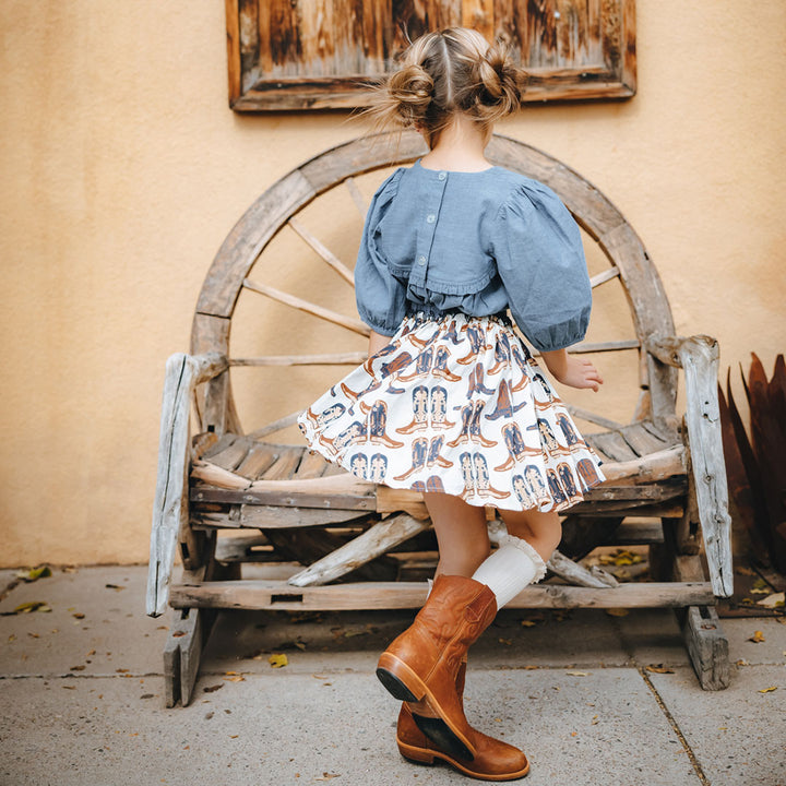 Cowboy Boots Girls Gianna Skirt