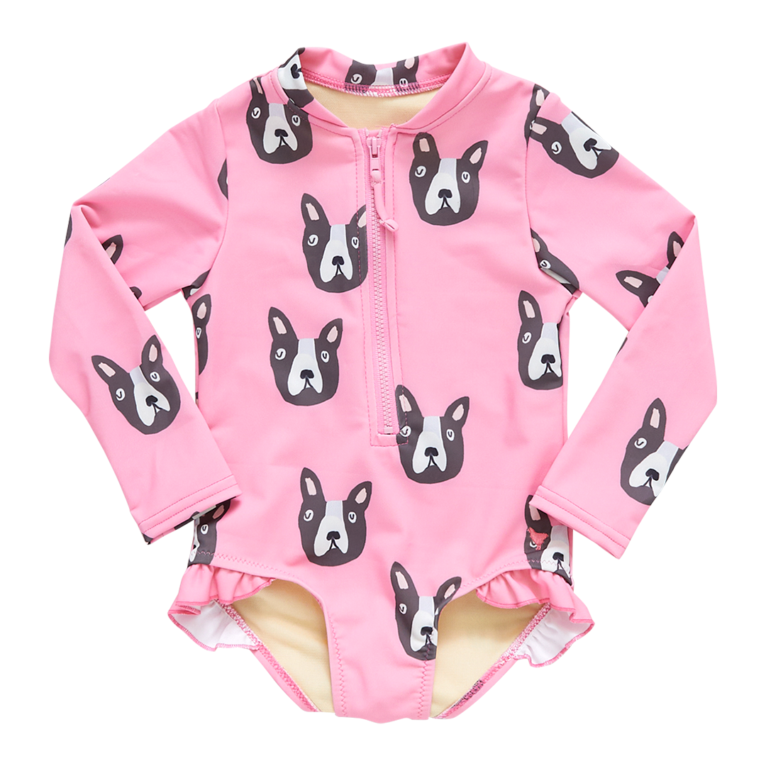 Girls Pink Boston Terrier Arden Suit