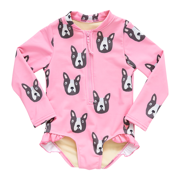 Girls Pink Boston Terrier Arden Suit