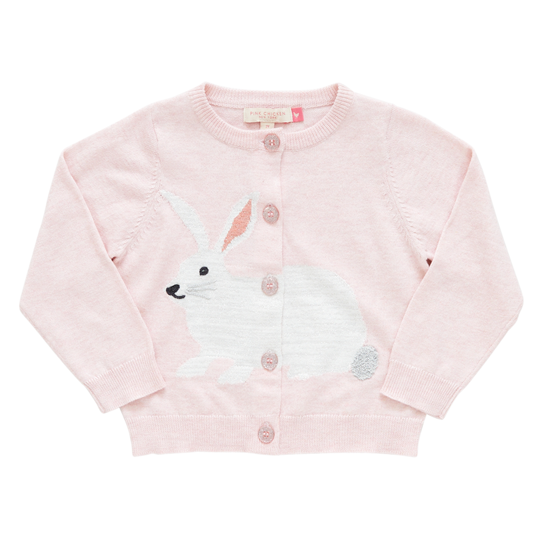 Light Pink Girls Rabbit Sweater