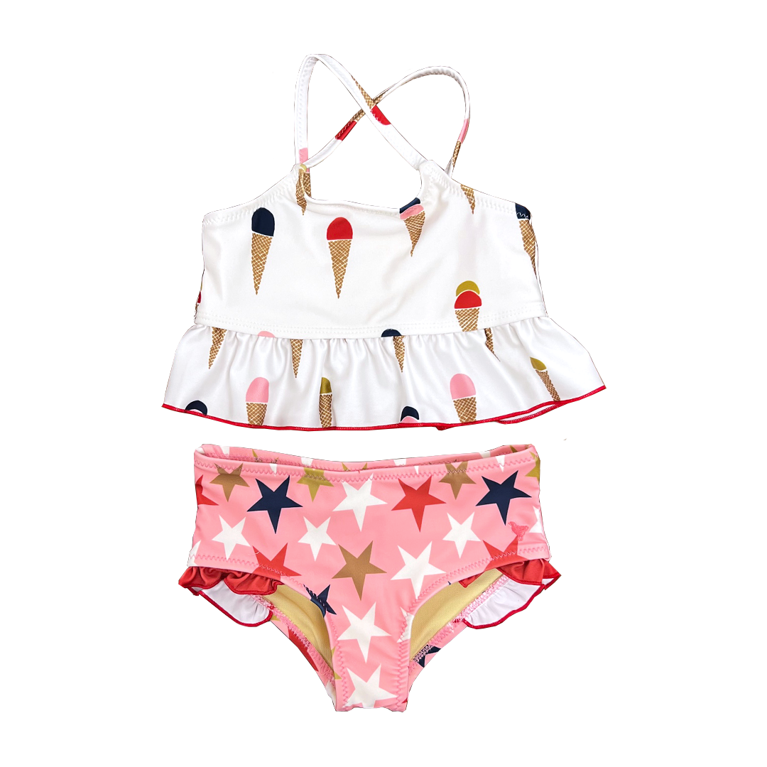 Girls Ice Cream Joy Tankini