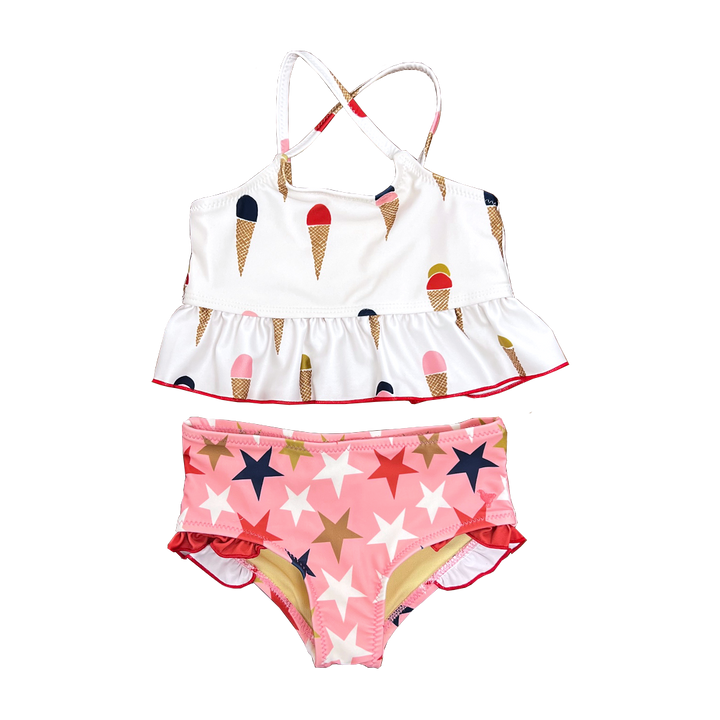 Girls Ice Cream Joy Tankini