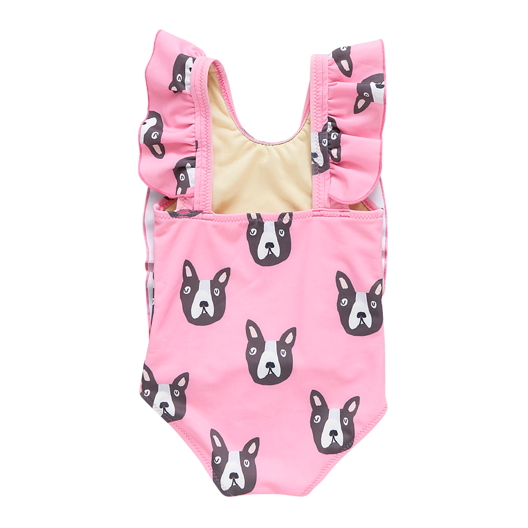 Baby & Girls Pink Boston Terrier Katniss Suit