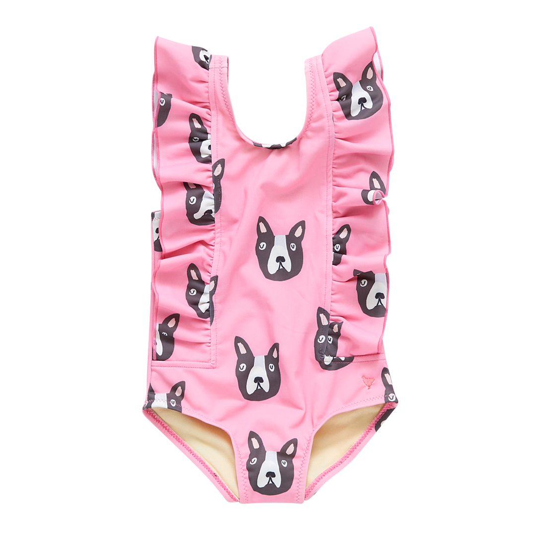 Baby & Girls Pink Boston Terrier Katniss Suit