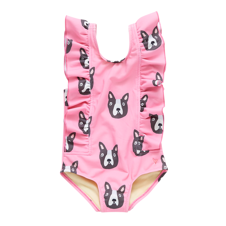 Baby & Girls Pink Boston Terrier Katniss Suit