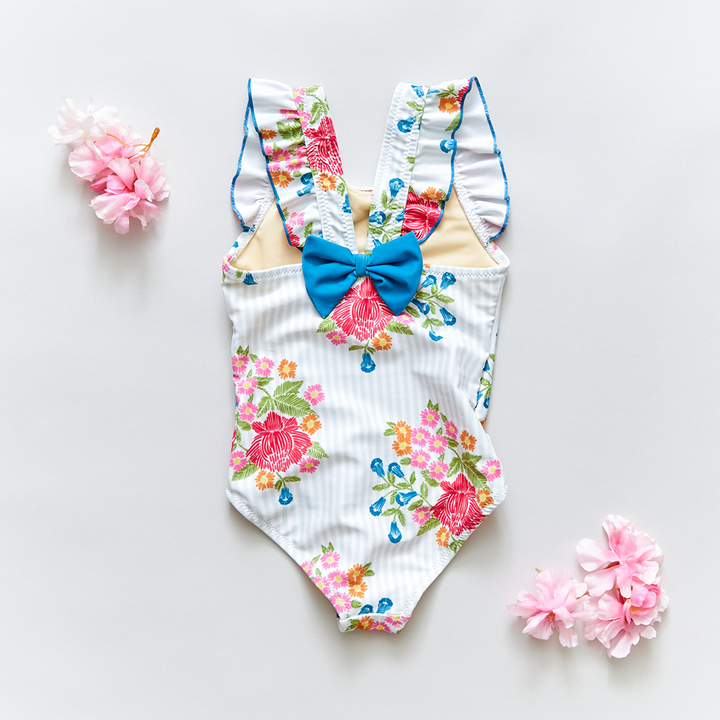 Floral Embroidery Liv Bow Suit