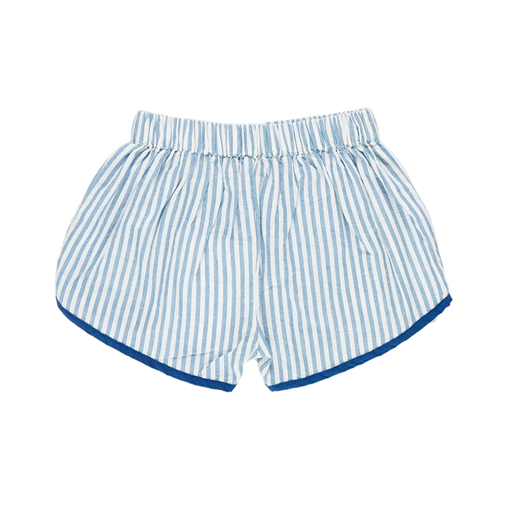 Blue Skinny Stripe Girls Millie Short