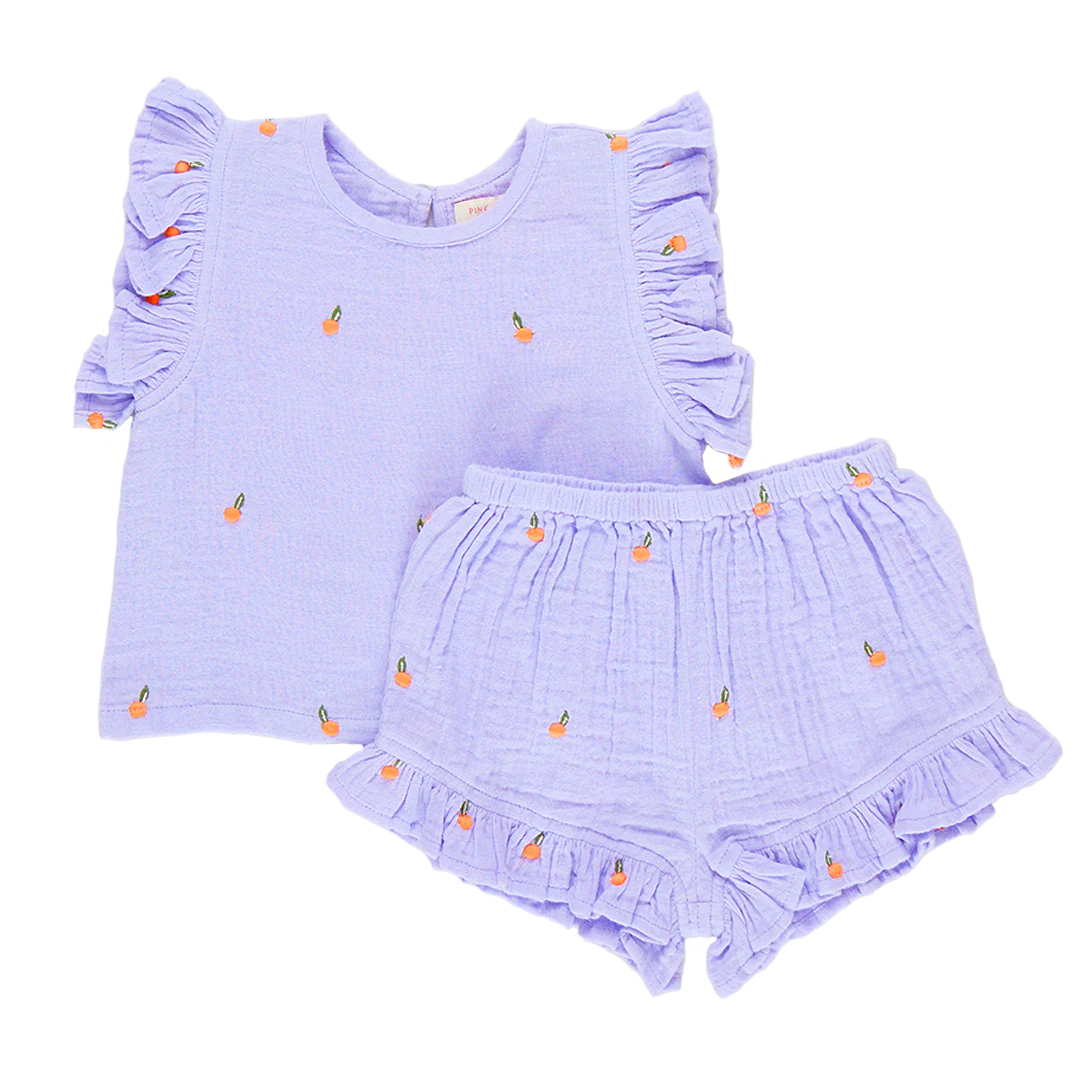 Lavender Oranges Baby & Girls Roey 2-Piece Set