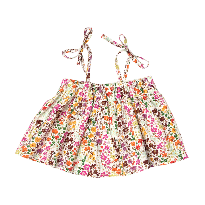 Multi Ditsy Floral Girls Stella Top