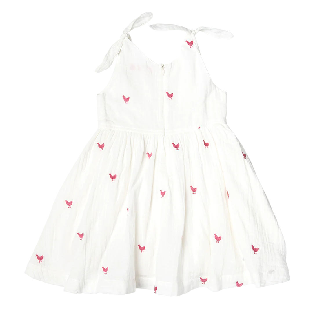 Pink Chickens Girls Taylor Dress