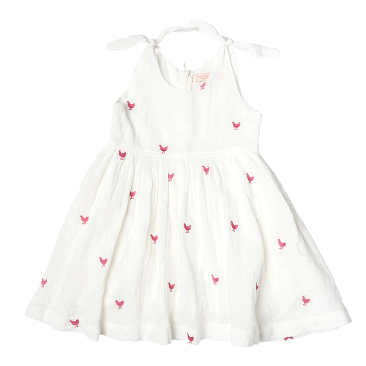 Pink Chickens Girls Taylor Dress