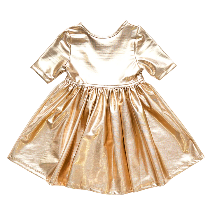 Iridescent Gold Steph Dress