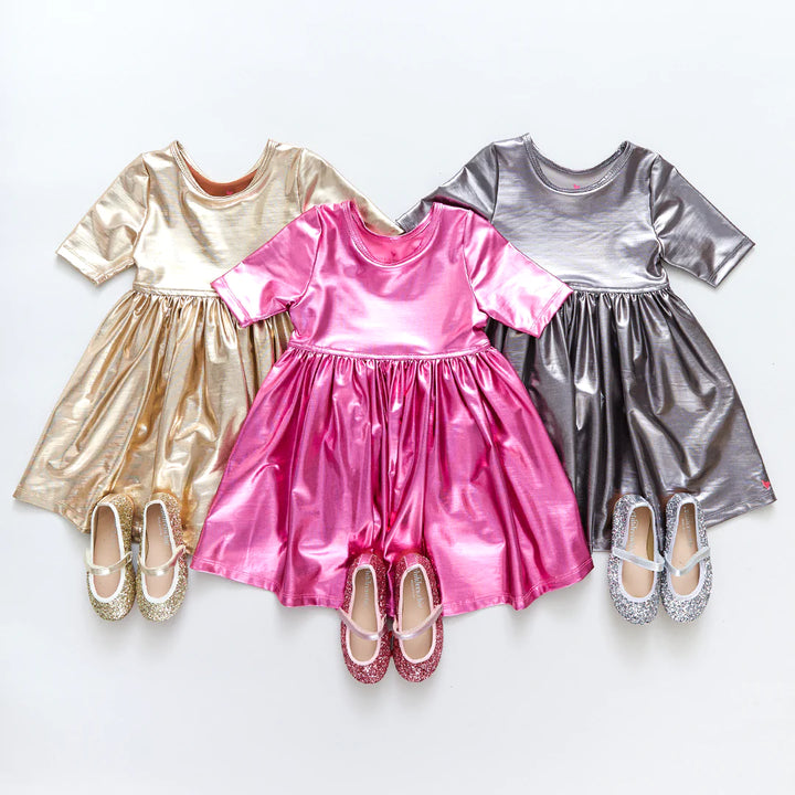 Iridescent Gold Steph Dress