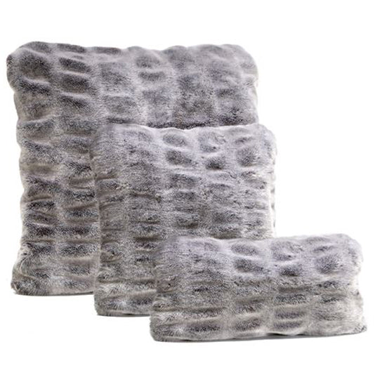 Glacier Grey Mink Couture Collection Pillow