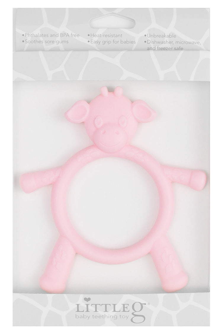 Pink Little G™ Teething Toy - Little Giraffe -  kkgivingtree