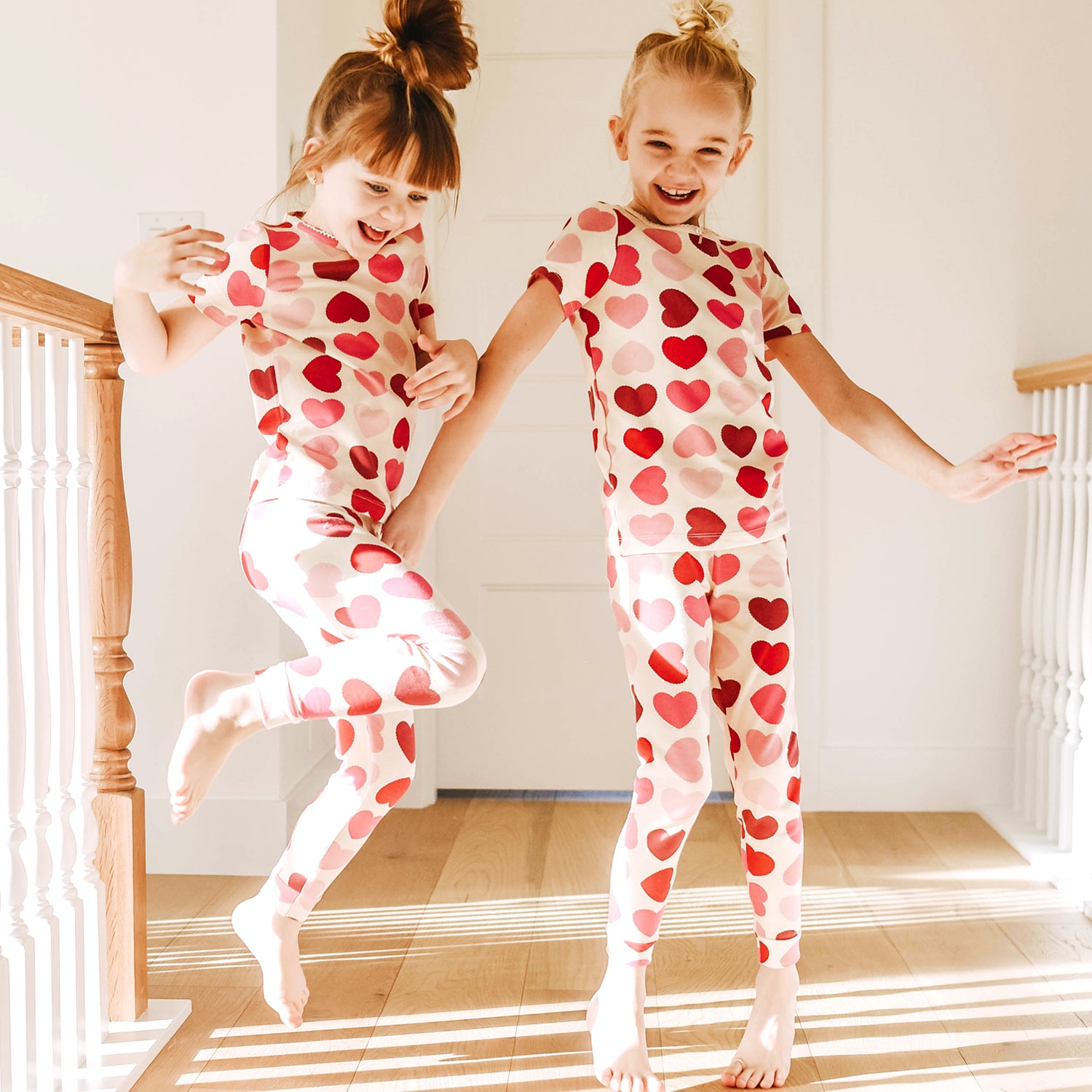 Scalloped Hearts Baby/Kid/Adult PJ Set