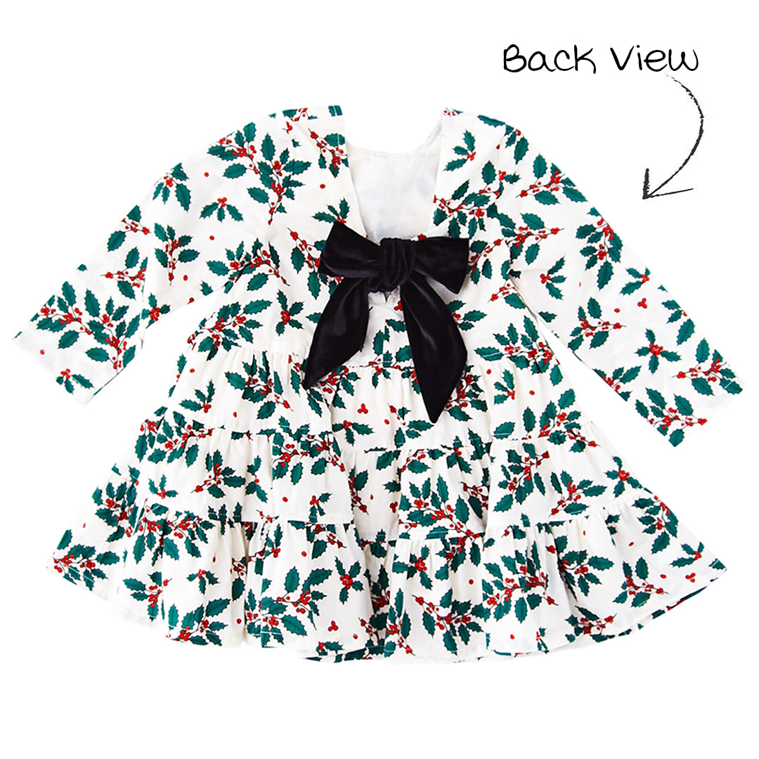 Evergreen Holly Pearl Dress