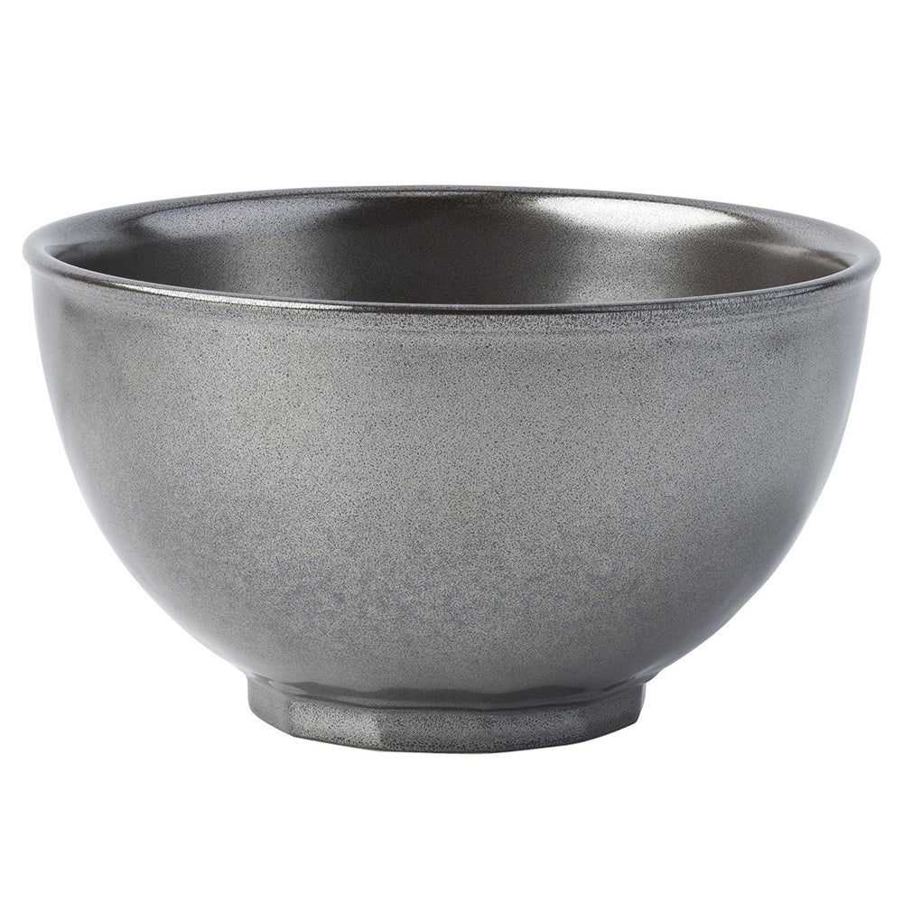 Pewter Stoneware Cereal/Ice Cream Bowl