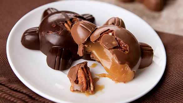 6 pc. Milk Chocolate Caramel Pecan Patties