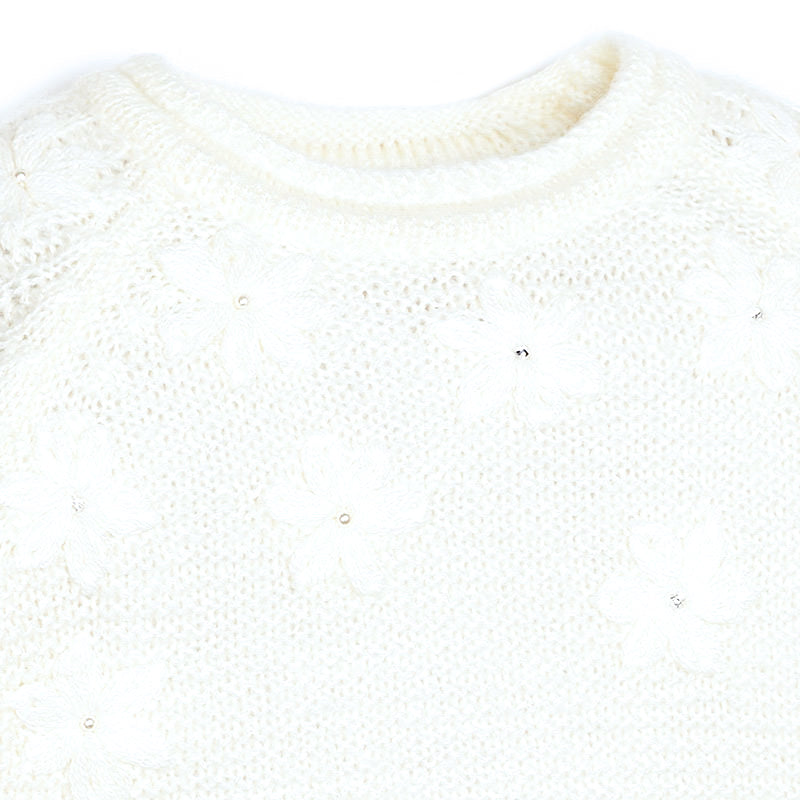 Ivory Floral Sweater