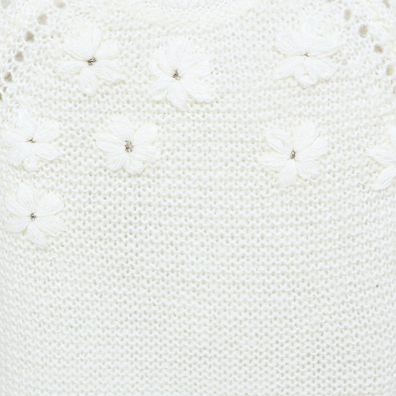 Infant Ivory Floral Sweater