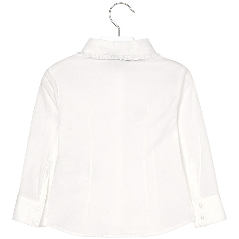 Stretchy Poplin Ivory Blouse
