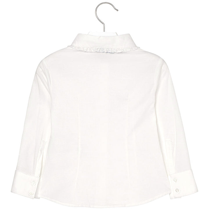Stretchy Poplin Ivory Blouse