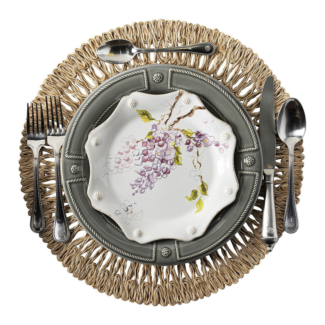 Berry & Thread Floral Sketch Wisteria Dessert/Salad Plate