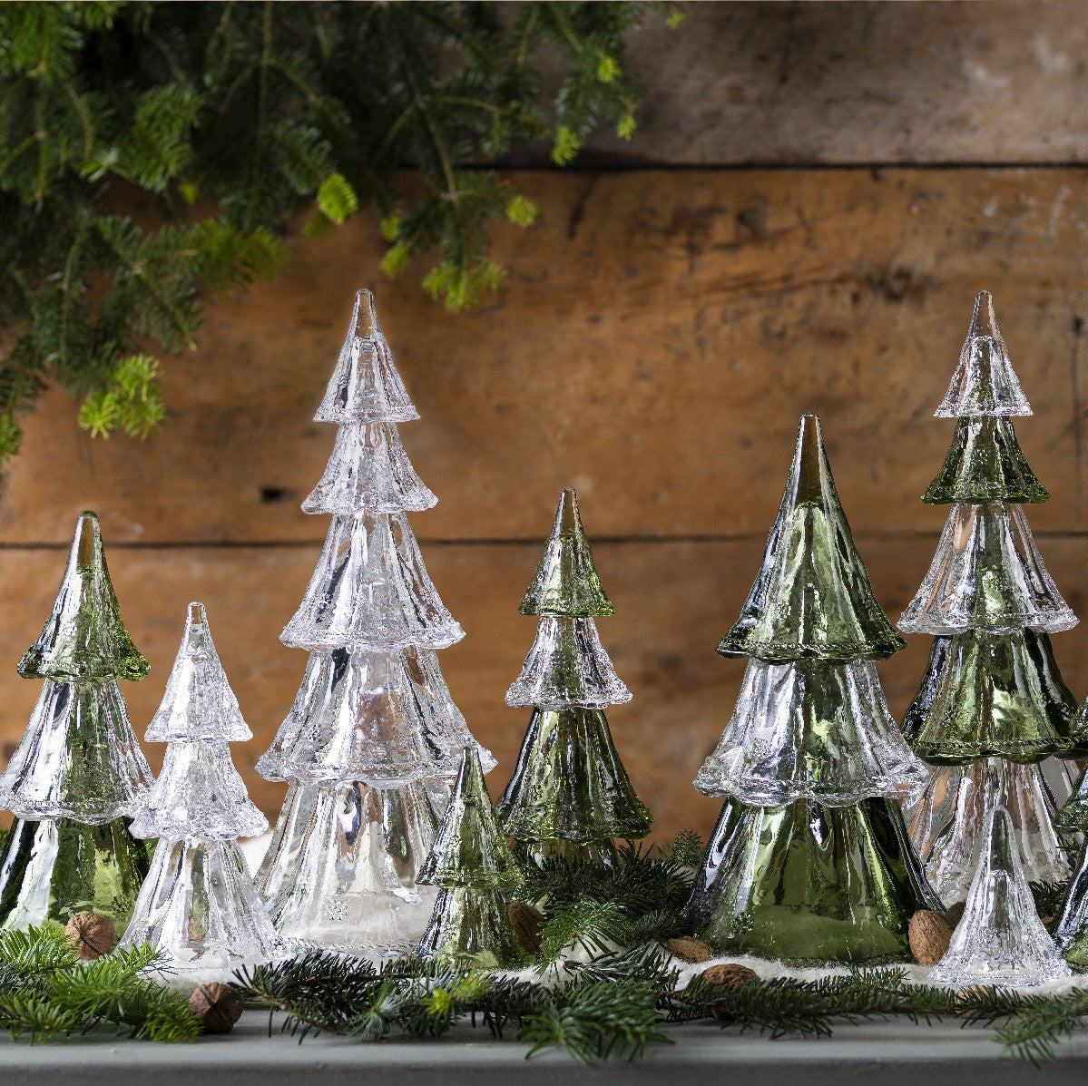 Berry & Thread 9" Small Tree Set - Evergreen