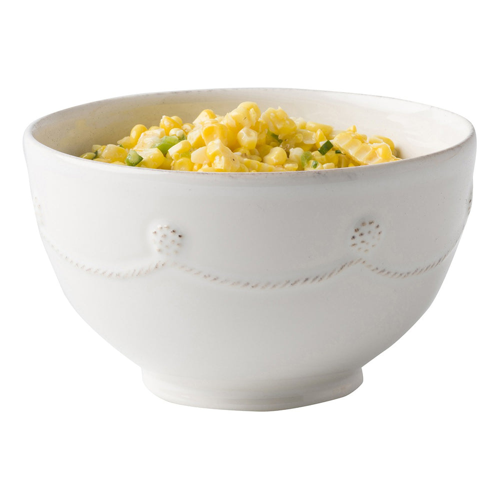 Berry & Thread Cereal/Ice Cream Bowl - Whitewash