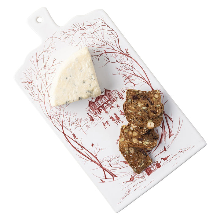 Country Estate Winter Frolic Ruby Serving Board
