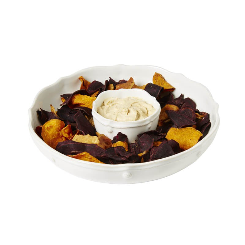Berry & Thread Chip and Dip - Whitewash