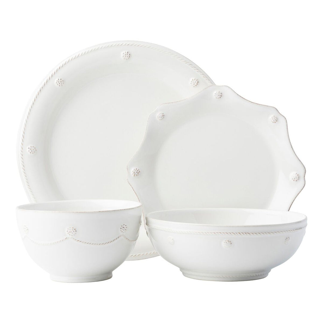 Berry & Thread Whitewash Four-Piece Setting