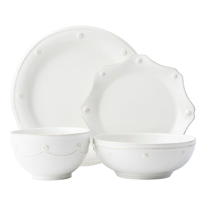 Berry & Thread Whitewash Four-Piece Setting