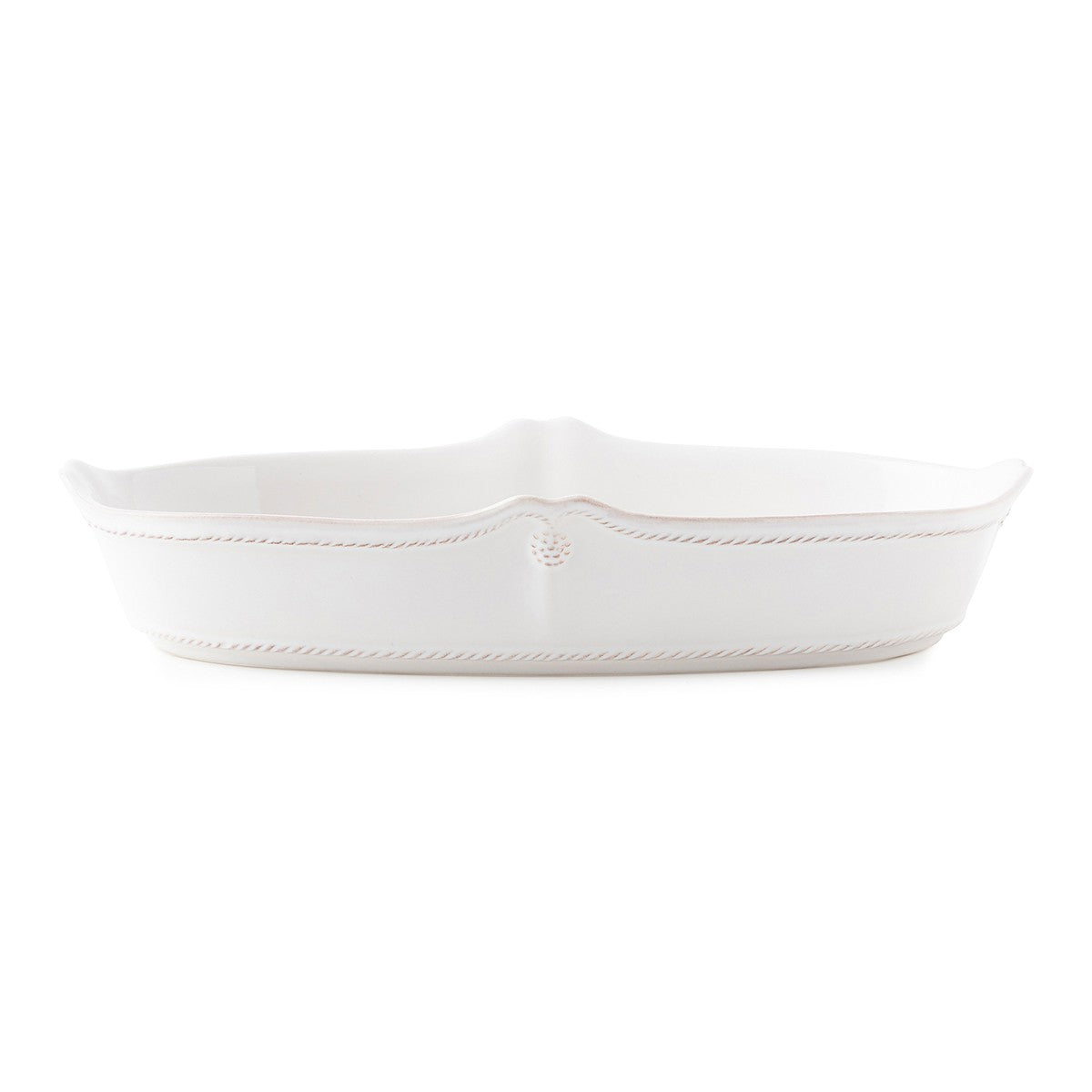 Berry & Thread Whitewash 12" Oblong Serving Dish