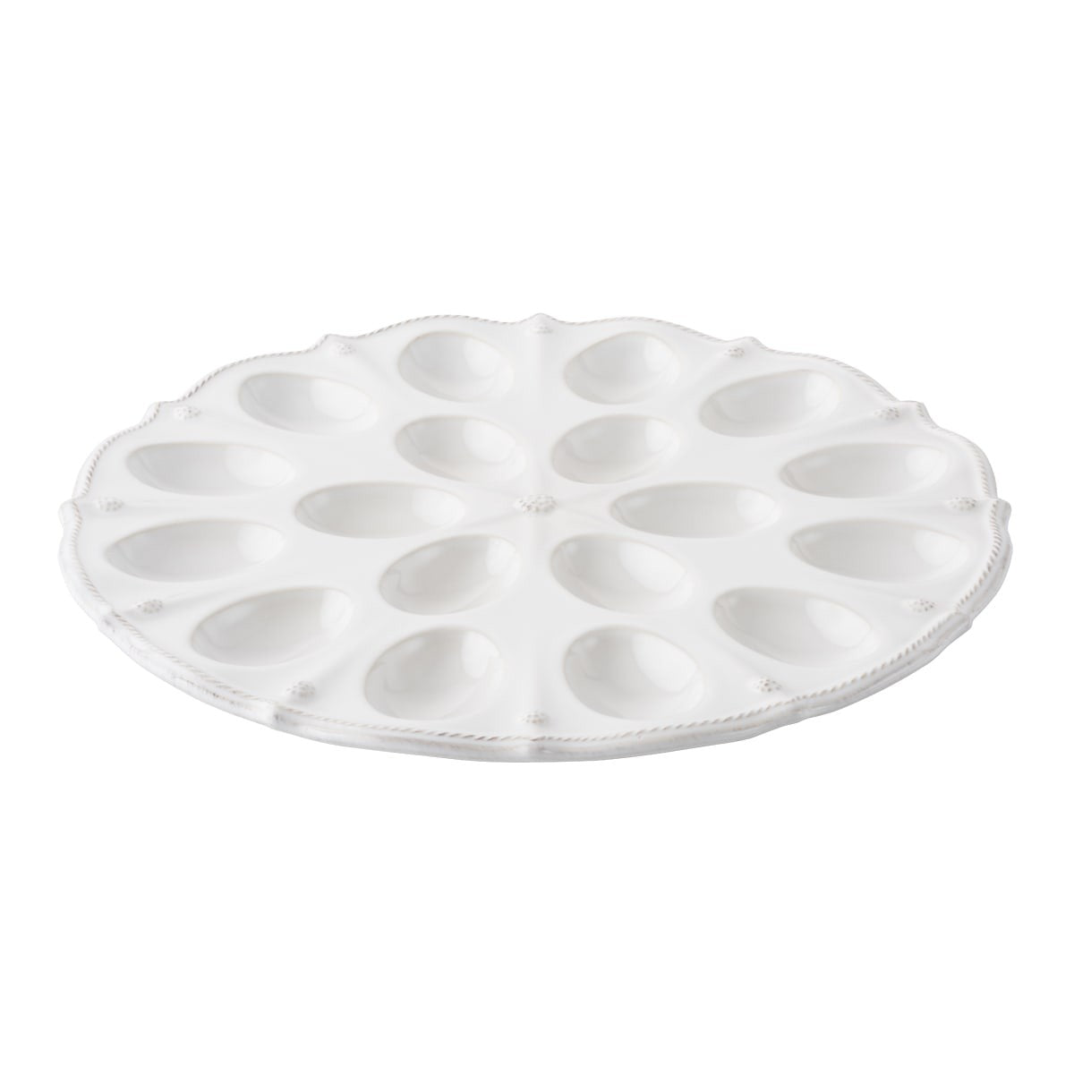 Berry & Thread Whitewash Deviled Egg Platter