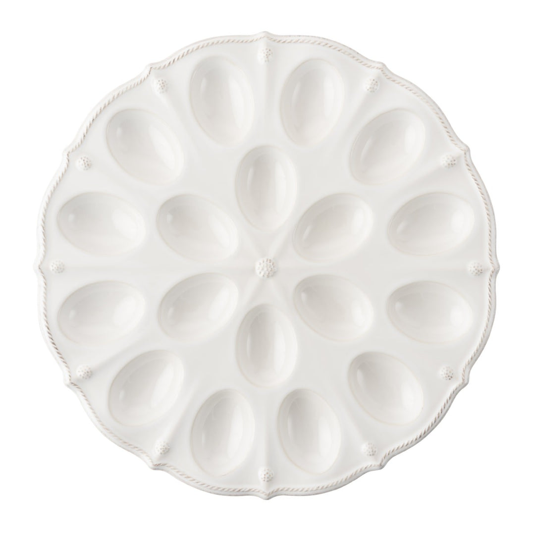 Berry & Thread 13" Deviled Egg Platter - Whitewash