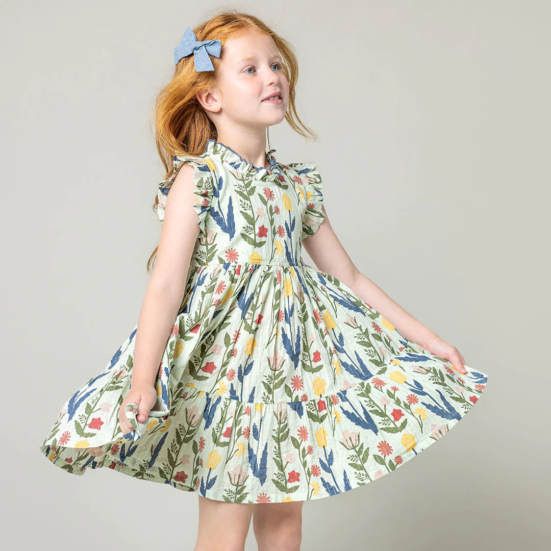 Paper Floral Girls Jennifer Dress