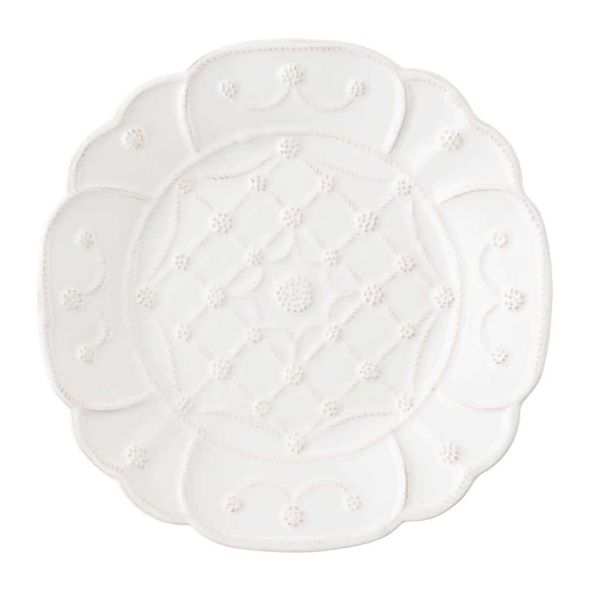 Jardins du Monde Whitewash Villandry Dessert/Salad Plate