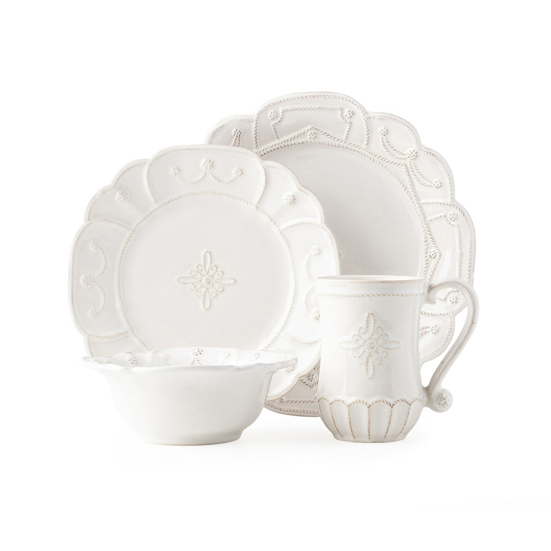 Jardins du Monde 4pc Place Setting - Whitewash