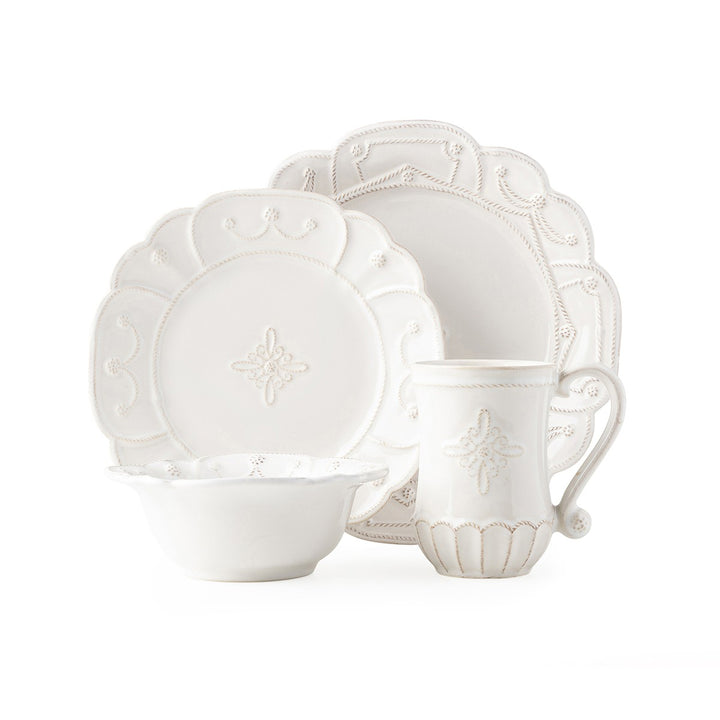 Jardins du Monde 4pc Place Setting - Whitewash