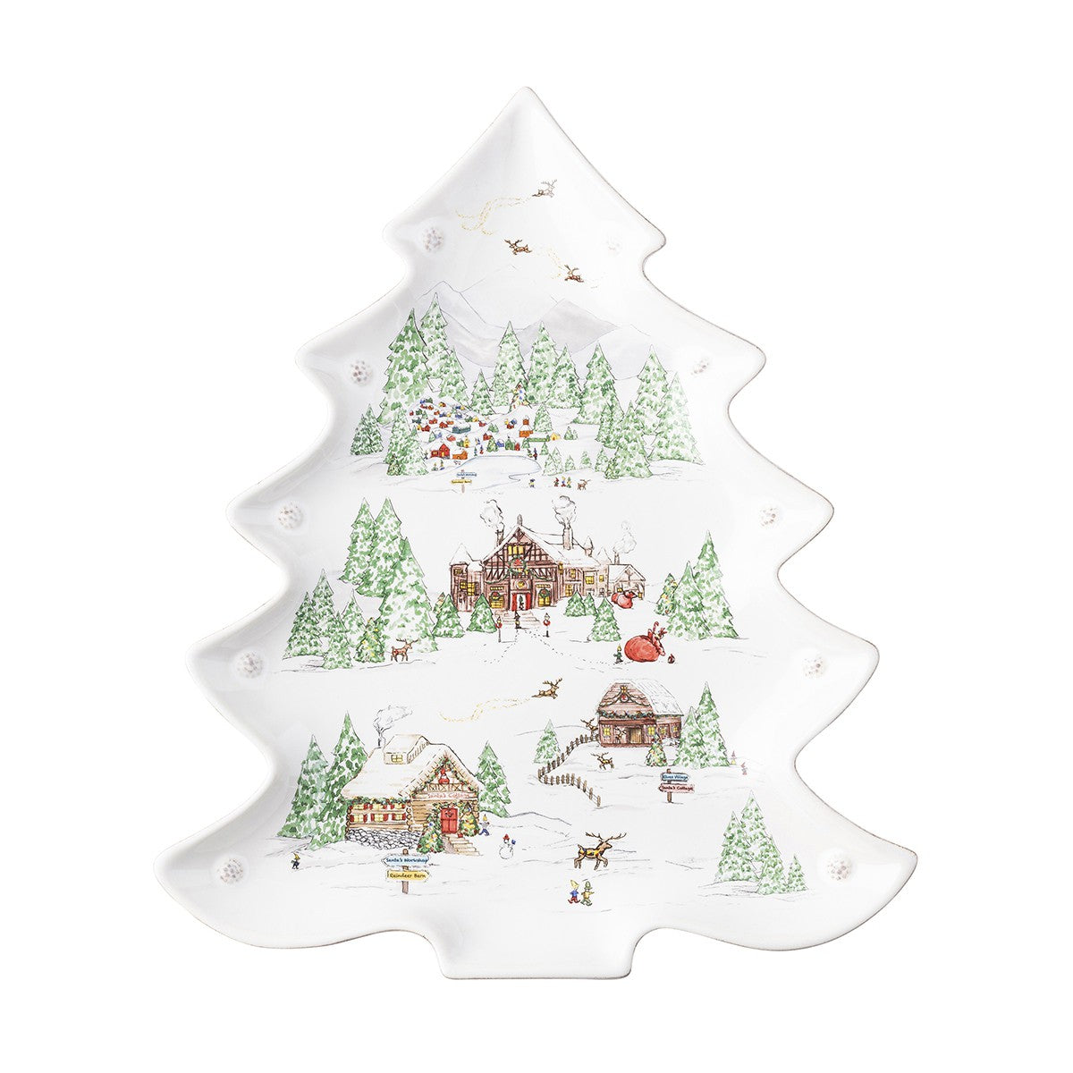 Berry & Thread North Pole Tree Platter